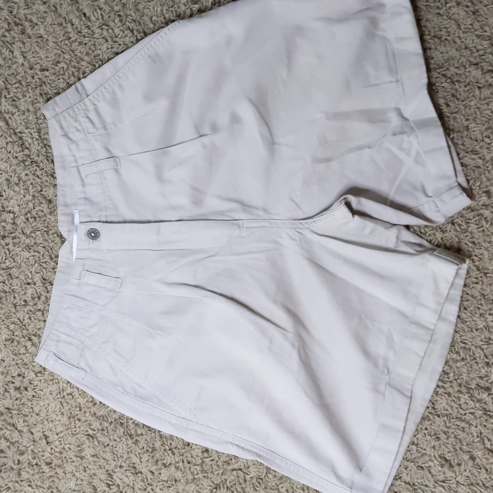 High Waisted Khaki Shorts